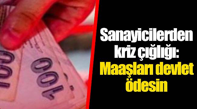 Sanayicilerden kriz çığlığı: Maaşları devlet ödesin