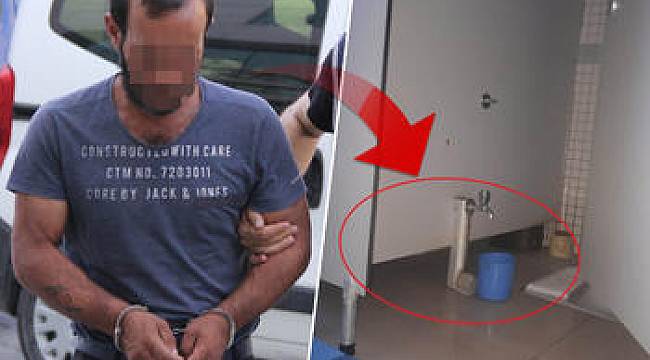 Şoke eden olay! Kadınlar tuvaletinde yakalandı...