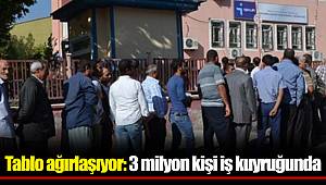Tablo ağırlaşıyor: 3 milyon kişi iş kuyruğunda