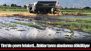 Tire'de çevre felaketi... Atıklar tarım alanlarına dökülüyor