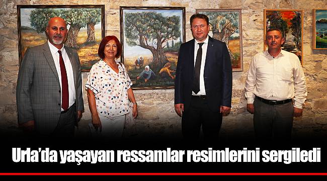 Urla’da yaşayan ressamlar resimlerini sergiledi