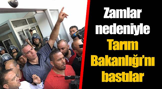Zamlar nedeniyle Tarım Bakanlığı'nı bastılar