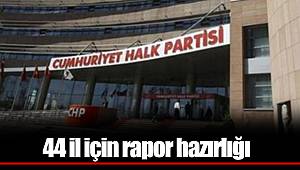 44 il için rapor hazırlığı