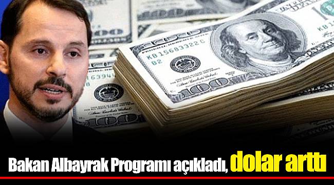 Bakan Albayrak Programı açıkladı, dolar arttı