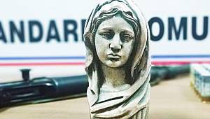 Bartın'da, 'Meryem Ana' figürlü büst ele geçirildi