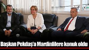 Başkan Pekdaş’a Mardinlilere konuk oldu
