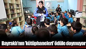 Bayraklı'nın 'kütüphaneleri' ödüle doymuyor