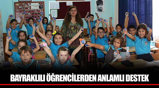 BAYRAKLILI ÖĞRENCİLERDEN ANLAMLI DESTEK