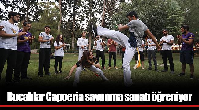Bucalılar Capoeria savunma sanatı öğreniyor