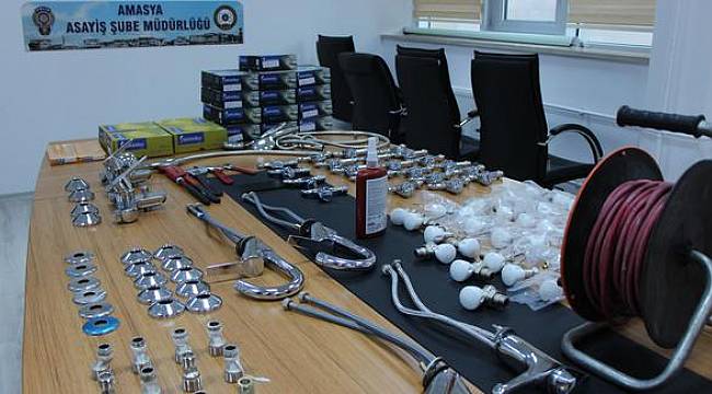 Çalınan musluklar su tesisatçısının uyanıklığı sayesinde bulundu