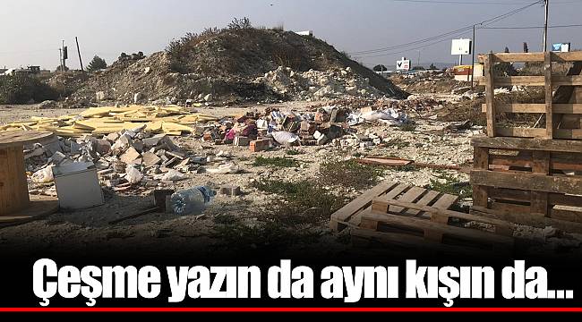 Çeşme yazın da aynı kışın da...