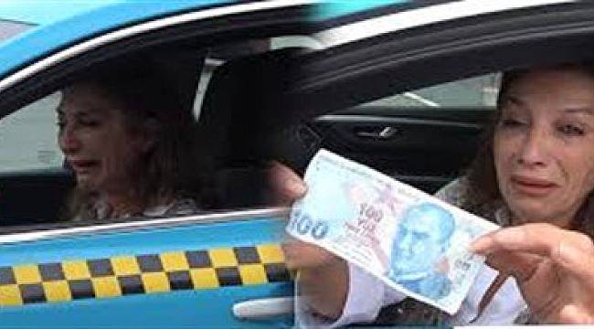Dolandırılan taksi şoförü gözyaşlarına boğuldu
