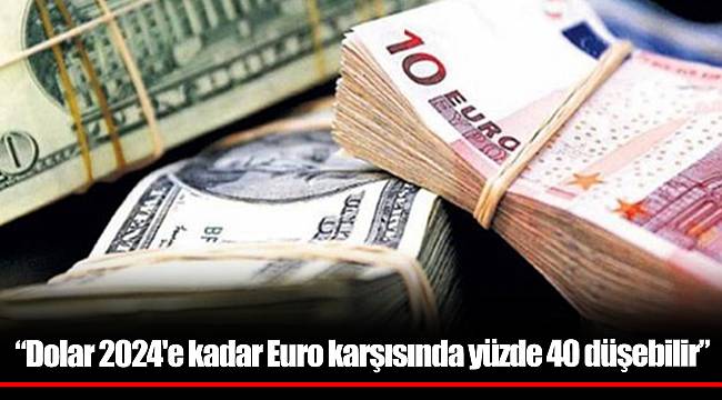 “Dolar 2024'e kadar Euro karşısında yüzde 40 düşebilir”