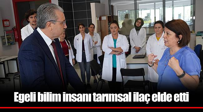 Egeli bilim insanı tarımsal ilaç elde etti
