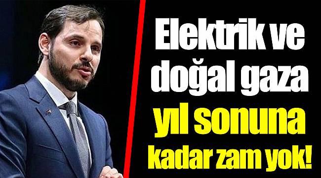 Elektrik ve doğal gaza yıl sonuna kadar zam yok!