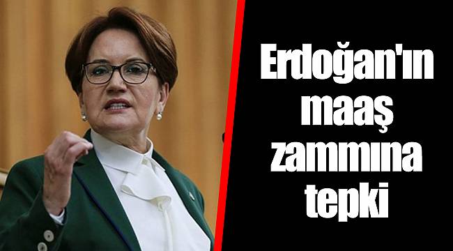 Erdoğan'ın maaş zammına tepki