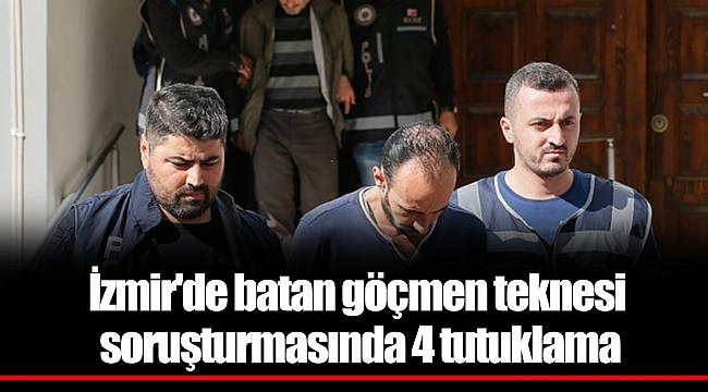 İzmir'de batan göçmen teknesi soruşturmasında 4 tutuklama