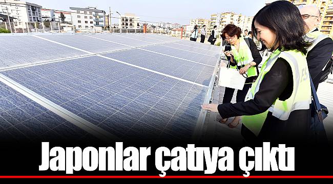 Japonlar çatıya çıktı