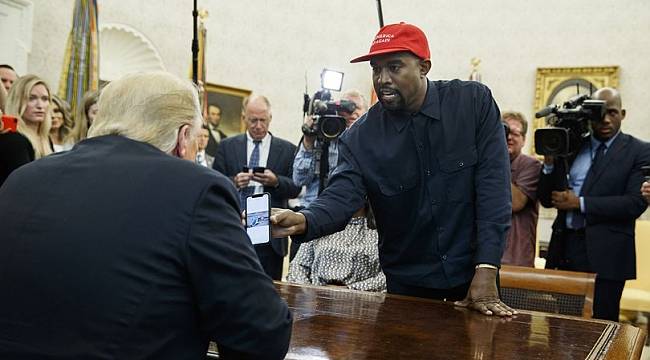 Kanye West Trump'ı bile şaşkına çevirdi!