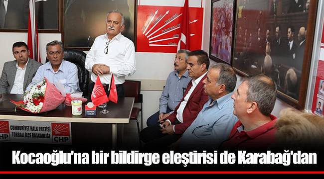 Kocaoğlu'na bir bildirge eleştirisi de Karabağ'dan