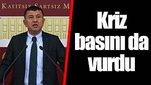Kriz basını da vurdu