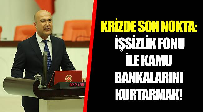 KRİZDE SON NOKTA: İŞSİZLİK FONU İLE KAMU BANKALARINI KURTARMAK!