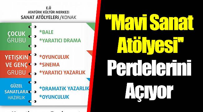 ''Mavi Sanat Atölyesi'' Perdelerini Açıyor