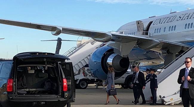 Melania Trump'ın uçağı acil iniş yaptı