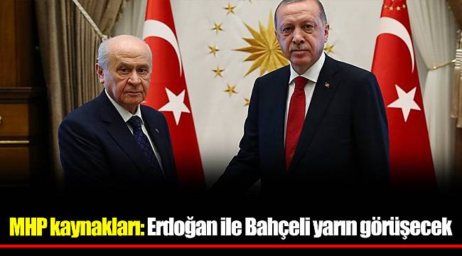 MHP kaynakları: Erdoğan ile Bahçeli yarın görüşecek