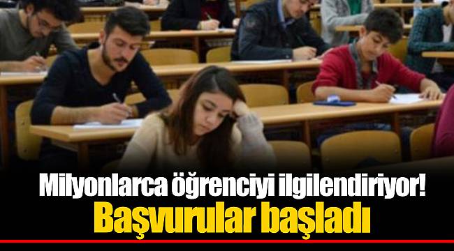 Milyonlarca öğrenciyi ilgilendiriyor! Başvurular başladı