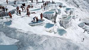 Pamukkale 9 ayda ziyaretçi rekoru kırdı