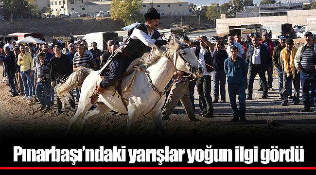 Pınarbaşı’ndaki yarışlar yoğun ilgi gördü