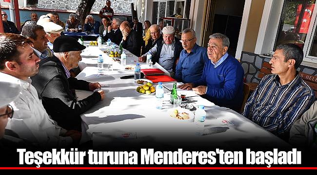 Teşekkür turuna Menderes'ten başladı