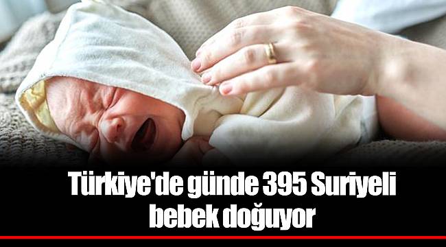 Türkiye'de günde 395 Suriyeli bebek doğuyor