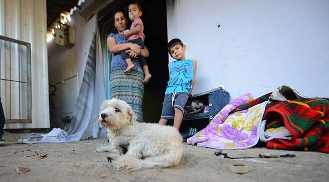 Yangın çıkan evdeki aileyi "Cesur" köpek kurtardı