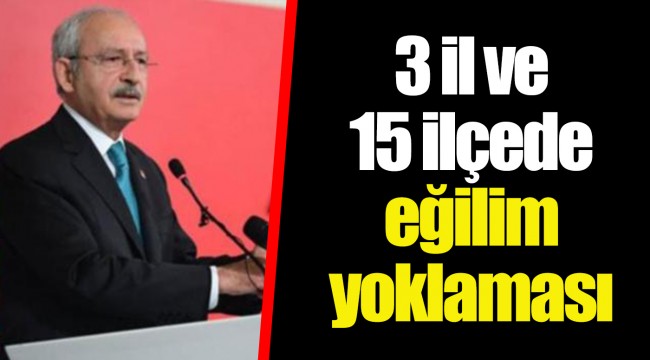 3 il ve 15 ilçede eğilim yoklaması
