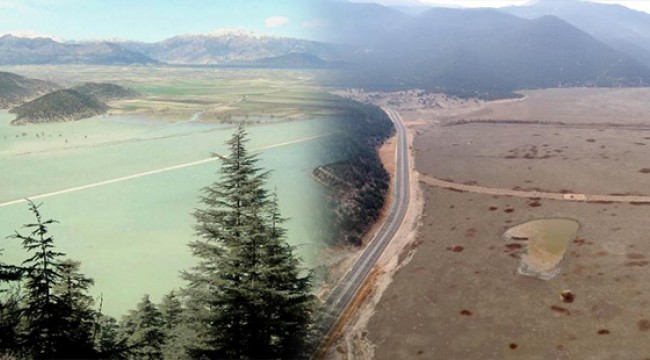 850 hektarlık Avlan Gölü kurudu