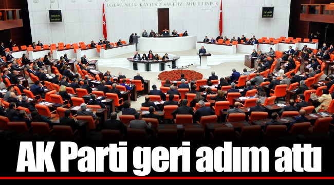 AK Parti geri adım attı
