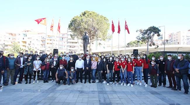 Bayraklı Belediyesi’nden lösemili çocuklara 'maskeli' destek