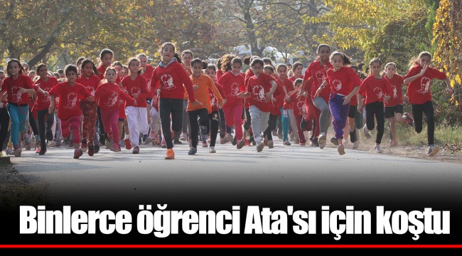 Binlerce öğrenci Ata'sı için koştu
