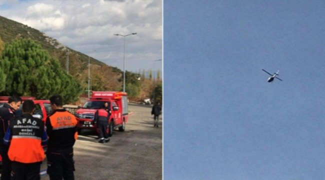 Denizli'de eğitim uçağı düştü