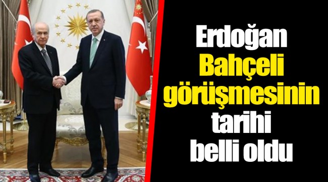 Erdoğan-Bahçeli görüşmesinin tarihi belli oldu