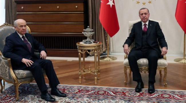 Erdoğan ile Bahçeli bir araya geldi