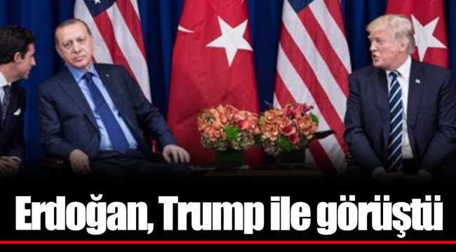 Erdoğan, Trump ile görüştü