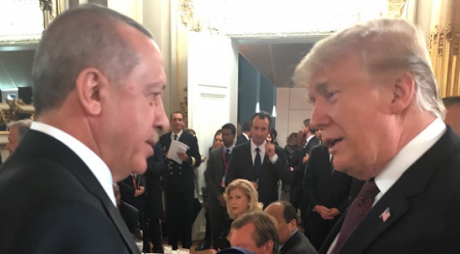 Erdoğan ve Trump Paris'te görüştü
