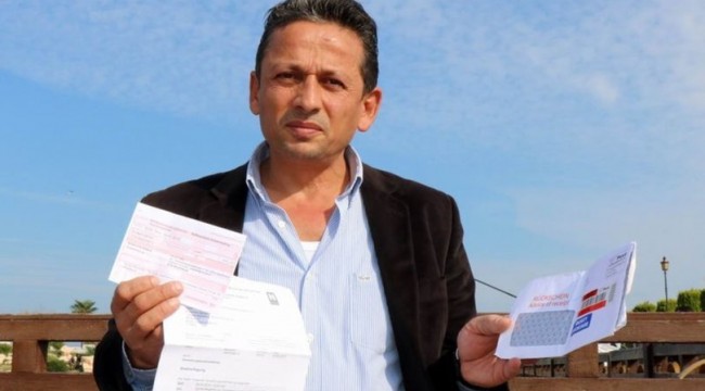 Hiç gitmediği Avusturya'dan ceza kağıdı aldı