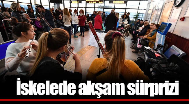İskelede akşam sürprizi