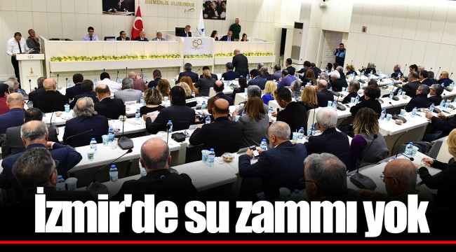 İzmir'de su zammı yok
