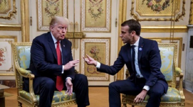 Macron'dan Trump'a: Fransa köle devlet değildir