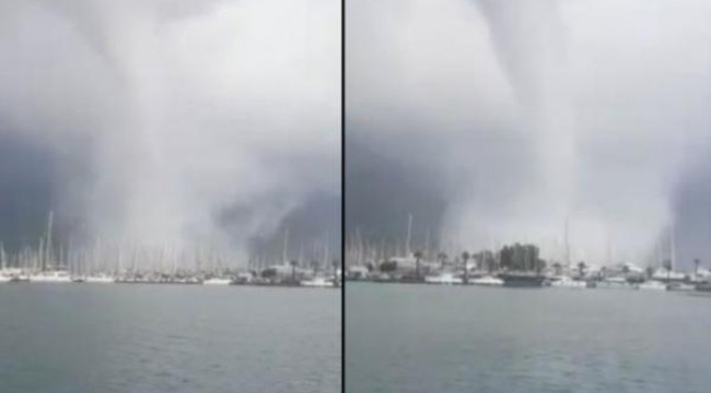 Muğla'da hortum felaketi: 1 tekne battı